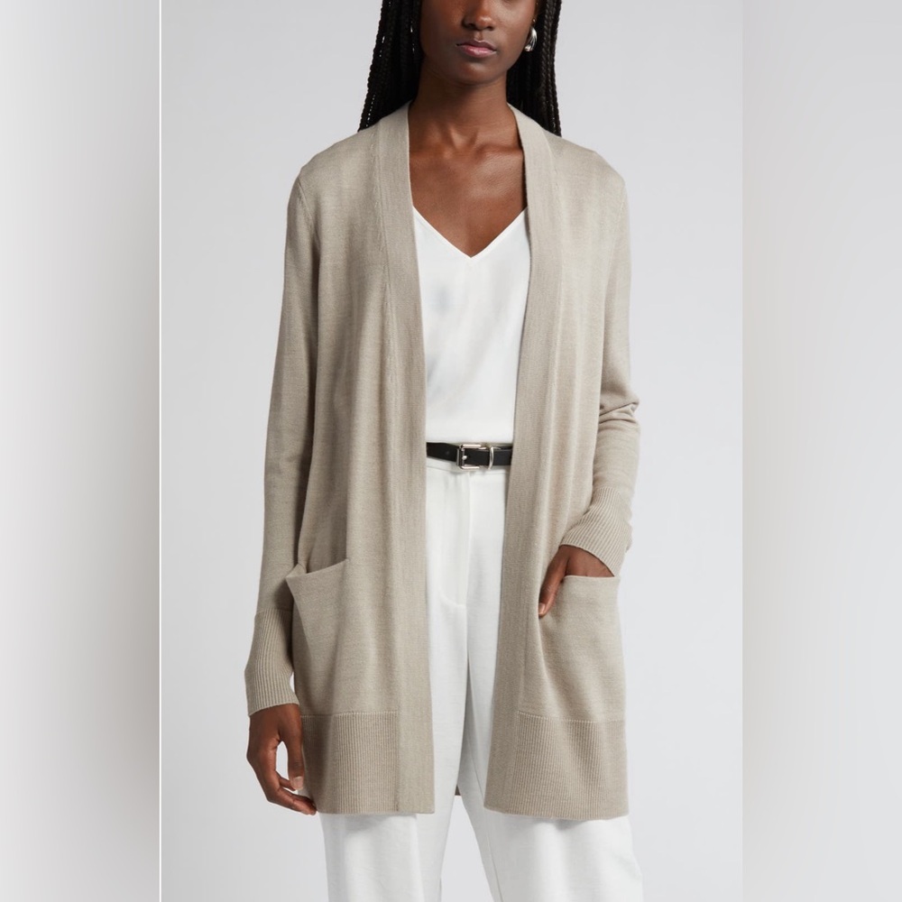 SALE 🎉Nordstrom Cardigan - beige, merino wool blend